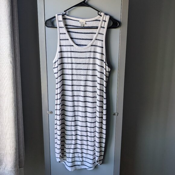 A New Day Black and white striped tank knit dress - Picture 1 of 3